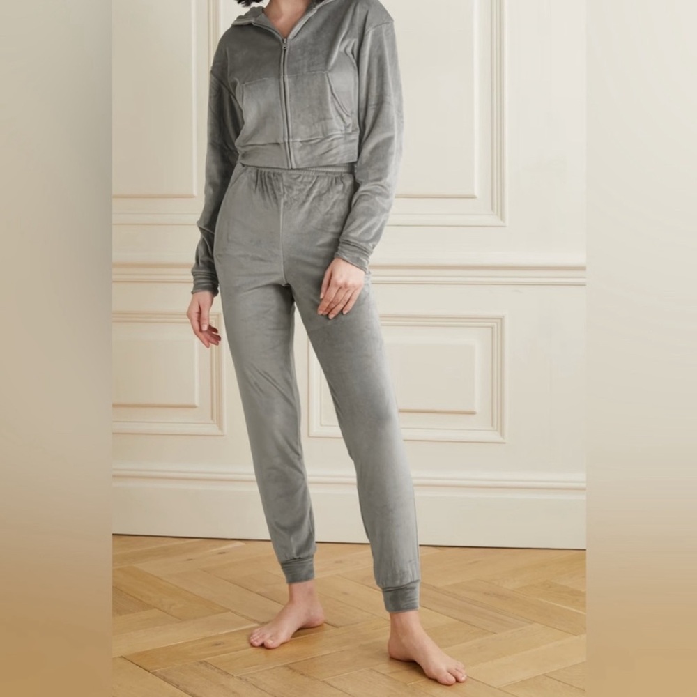 SKIMS Velour Joggers - Gunmetal XS